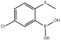 5-Chloro-2-(methythio)phenylboronic acid Structure