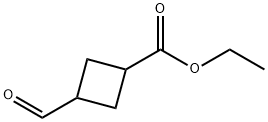 ethyl 3-formylcyclobutane-1-carboxylate 化学構造式