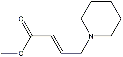 2-Butenoic acid, 4-(1-piperidinyl)-, methyl ester, (2E)- 化学構造式