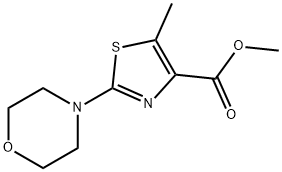 methyl 5-methyl-2-morpholinothiazole-4-carboxylate Structure