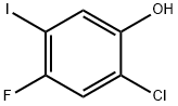 2-氯-4-氟-5-碘苯酚, 148254-33-5, 结构式