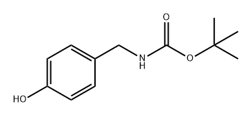 4-ヒドロキシベンジルカルバミン酸TERT-ブチル 化学構造式