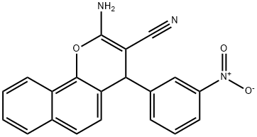 4H-Naphtho[1,2-b]pyran-3-carbonitrile,2-amino-4-(3-nitrophenyl)-
|