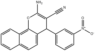 4H-Naphtho[1,2-b]pyran-3-carbonitrile,2-amino-4-(3-nitrophenyl)-
,149550-36-7,结构式