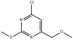 2-甲硫基-4-氯-6-甲氧甲基嘧啶, 1499503-95-5, 结构式