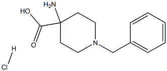 4-amino-1-benzylpiperidine-4-carboxylic acid hydrochloride, 150435-80-6, 结构式