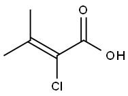 2-chloro-3-methylbut-2-enoic acid Structure