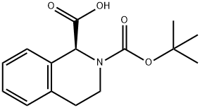 (S)-2-BOC-3,4-二氢-1H-异喹啉-1-羧酸,151004-94-3,结构式