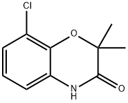 8-chloro-2,2-dimethyl-3,4-dihydro-2H-1,4-benzoxazin-3-one 化学構造式