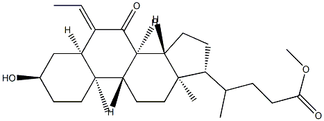 (R)-methyl 4-((3R,5R,8S,9S,10R,13R,14S,17R,E)-6-ethylidene-3-hydroxy-10,13-dimethyl-7-oxohexadecahydro-1H-cyclopenta[a]phenanthren-17-yl)pentanoate|奥贝胆酸中间体