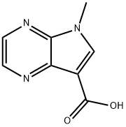 5-methyl-5H-pyrrolo[2,3-b]pyrazine-7-carboxylic acid Structure