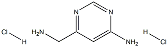6-(Aminomethyl)pyrimidin-4-amine dihydrochloride Struktur
