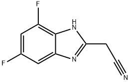 2-(氰基甲基)-5,7-二氟苯并咪唑, 1533815-59-6, 结构式