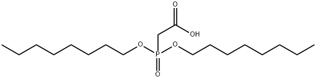 Dioctylphosphonoacetic acid Structure