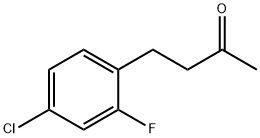 4-(4-クロロ-2-フルオロフェニル)ブタン-2-オン 化学構造式