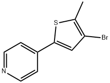 4-(4-bromo-5-methylthiophen-2-yl)pyridine,154566-70-8,结构式