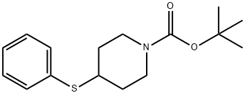 1-(TERT-BUTYLOXYCARBONYL)-4-(PHENYLTHIO)PIPERIDINE 结构式