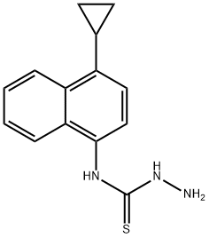 Hydrazinecarbothioamide,N-(4-cyclopropyl-1-naphthalenyl)- Structure