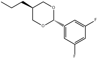 trans-2-(3,5-Difluorophenyl)-5-propyl-1,3-dioxane Structure