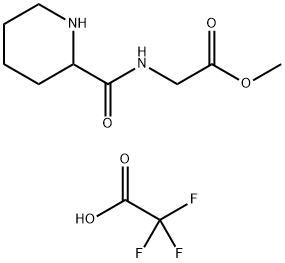 Methyl 2-(Piperidine-2-carboxamido)acetate Trifluoroacetate Struktur