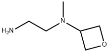 N-(2-aminoethyl)-N-methyloxetan-3-amine 化学構造式