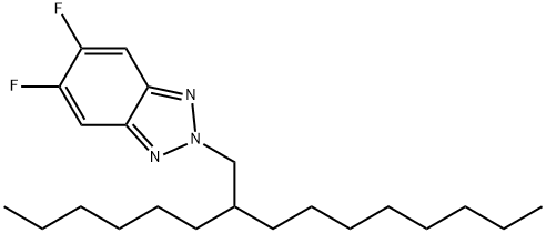5,6-difluoro-2-(2-hexyldecyl)-2H-benzo[d][1,2,3]triazole Struktur