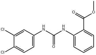 methyl 2-{[(3,4-dichlorophenyl)carbamoyl]amino}benzoate Structure