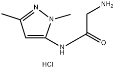 2-amino-N-(1,3-dimethyl-1H-pyrazol-5-yl)acetamide hydrochloride,1573548-28-3,结构式