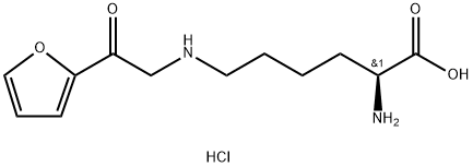 N6-[2-(2-Furanyl)-2-oxoethyl]-L-lysine dihydrochloride Struktur