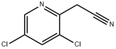 (3,5-氯-吡啶-2-基)-乙腈,158141-35-6,结构式