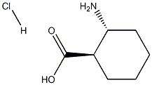 (1R,2R)-2-Aminocyclohexanecarboxylic acid hydrochloride Structure