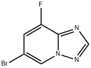 6-溴-8-氟-[1,2,4]三唑并[1,5-A]吡啶 结构式