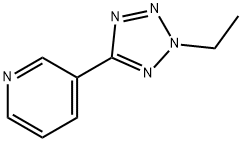 3-(2-乙基-2H-四唑-5-基)吡啶, 159792-69-5, 结构式