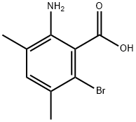 2-氨基-6-溴-3,5-二甲基苯甲酸,1603580-85-3,结构式