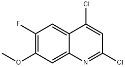 2,4-Dichloro-6-fluoro-7-methoxy-quinoline Structure