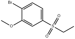 1-bromo-4-(ethylsulfonyl)-2-methoxybenzene Structure