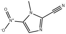 1-methyl-2-cyano-5-nitro-imidazole Struktur