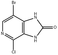 7-bromo-4-chloro-1H,2H,3H-imidazo[4,5-c]pyridin-2-one Struktur