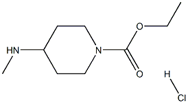 Ethyl 4-(methylamino)piperidine-1-carboxylate hydrochloride Struktur