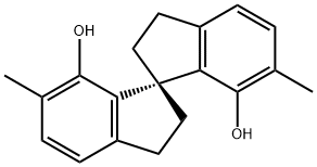 (1S)-2,2',3,3'-tetrahydro-6,6'-dimethyl-1,1'-Spirobi[1H-indene]-7,7'-diol Structure