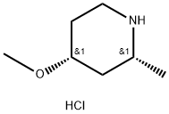 cis-4-Methoxy-2-methyl-piperidine hydrochloride 结构式