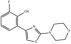 2-fluoro-6-(2-morpholinothiazol-4-yl)phenol,1621375-36-7,结构式