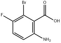 6-Amino-2-bromo-3-fluoro-benzoic acid Structure