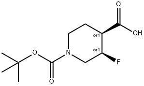 (3,4)-CIS-1-(TERT-ブチルトキシカルボニル)-3-フルオロピペリジン-4-カルボン酸 price.