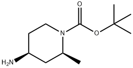 (2S,4S)-4-Amino-2-methyl-piperidine-1-carboxylic acid tert-butyl ester,1628833-70-4,结构式