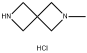 2-Methyl-2,6-diaza-spiro[3.3]heptane dihydrochloride Struktur