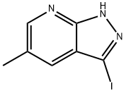 3-iodo-5-methyl-1H-pyrazolo[3,4-b]pyridine Struktur