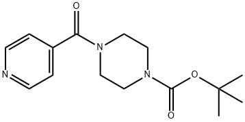 tert-butyl 4-isonicotinoylpiperazine-1-carboxylate 化学構造式