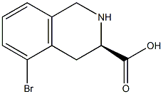 (R)-5-bromo-1,2,3,4-tetrahydroisoquinoline-3-carboxylicacid Structure