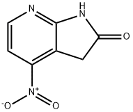 4-nitro-1H,2H,3H-pyrrolo[2,3-b]pyridin-2-one,1638763-65-1,结构式